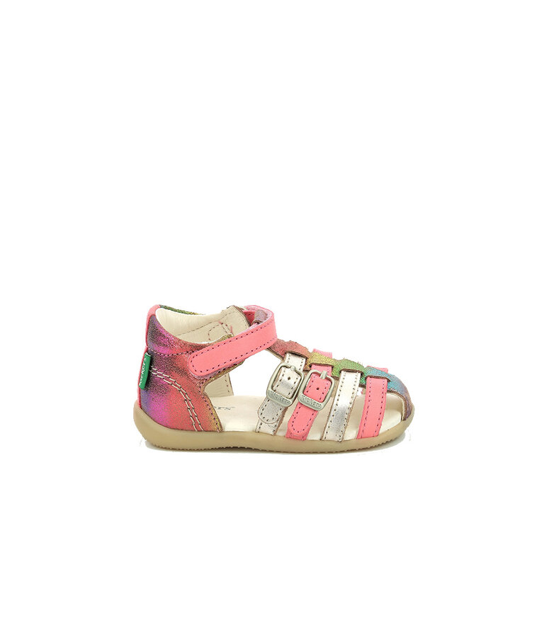 KICKERS BIGKRO ROSE MÉTALLIQUE