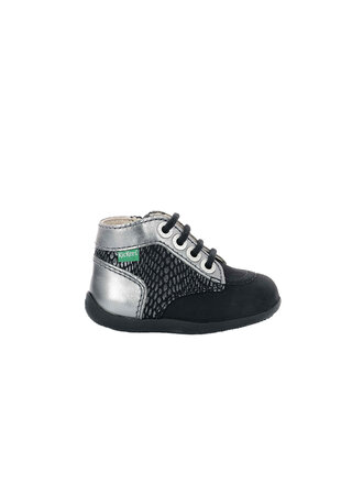 KICKERS BONZIP-2 BLACK / SILVER