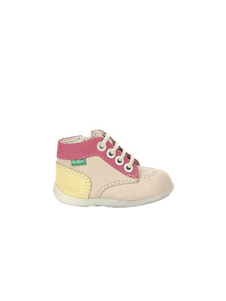 KICKERS BONZIP-2 BEIGE / ROSE / JAUNE