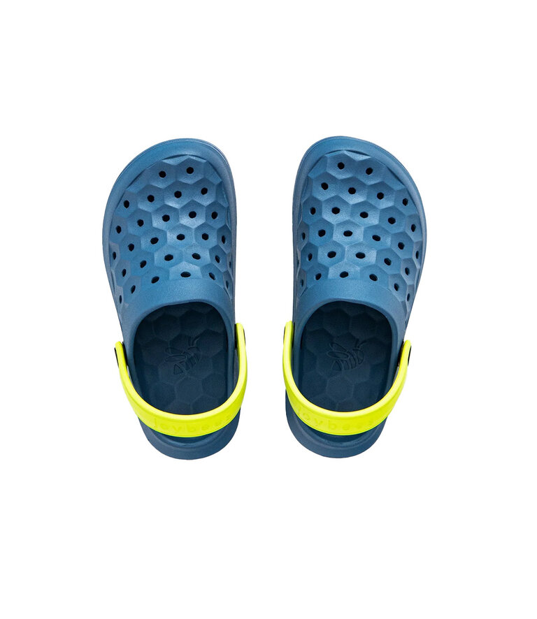 JOYBEES Varsity Clog Midnight Teal / Citrus