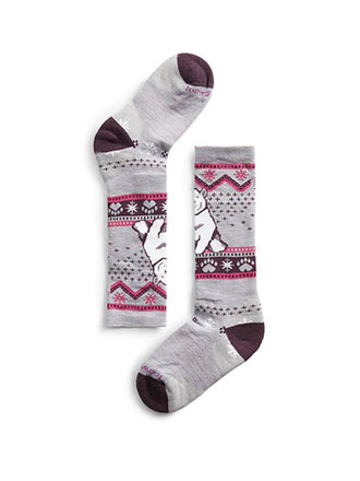 SMARTWOOL Wintersport Full Cushion Polar Bear Purple Eclipse SMARTWOOL Wintersport Full Cushion Polar Bear Purple Eclipse