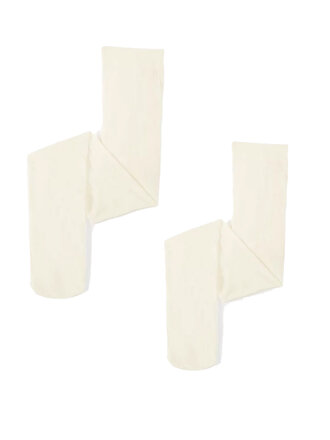 Girls tights 05030 Microfiber 2 pack Ivory