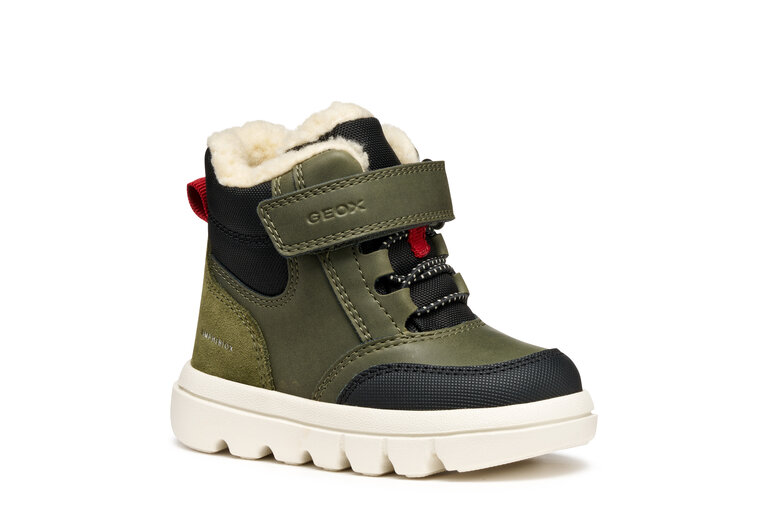 GEOX Willaboom abx Jeunes Enfant Vert Foncé / Noir