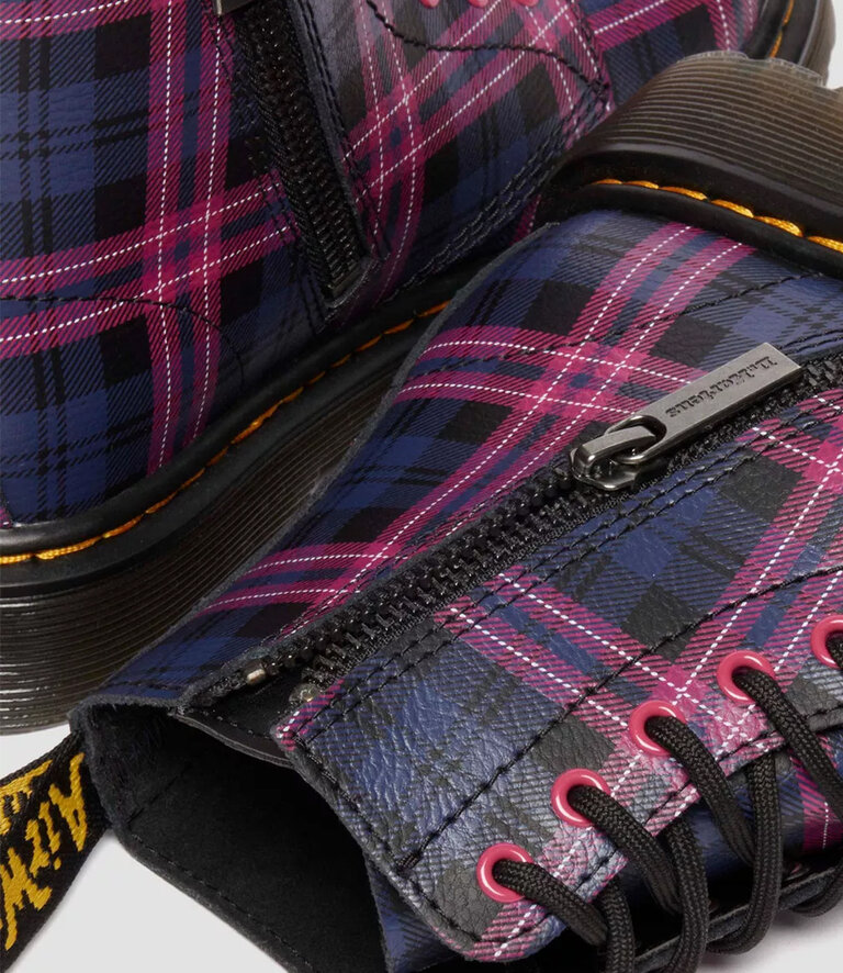 DR. MARTENS Kid's - 1460 Pascal Tartan Black Multi