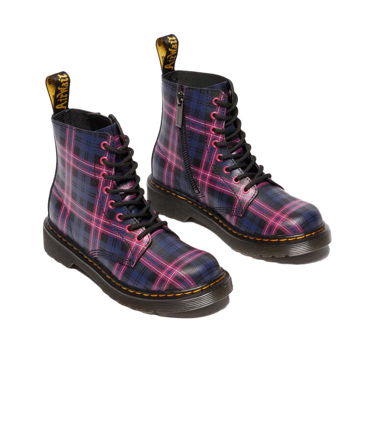 DR. MARTENS Kid's - 1460 Pascal Tartan Black Multi