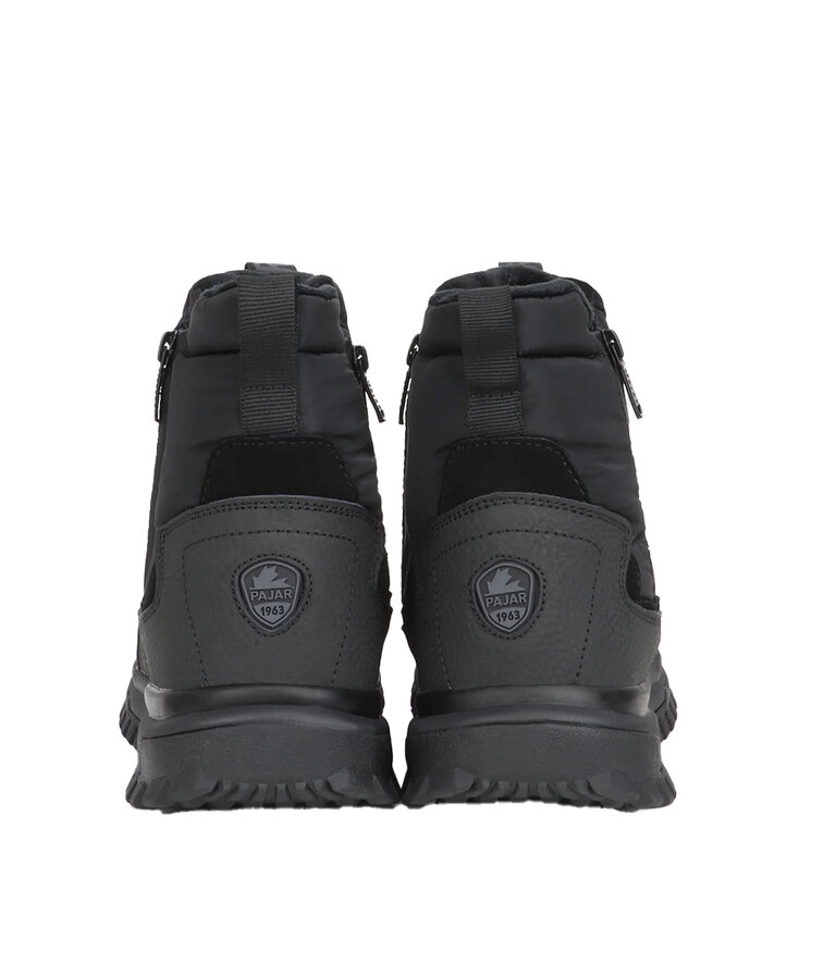 PAJAR Franky bottes espadrilles pour hommes à double glissière Noir