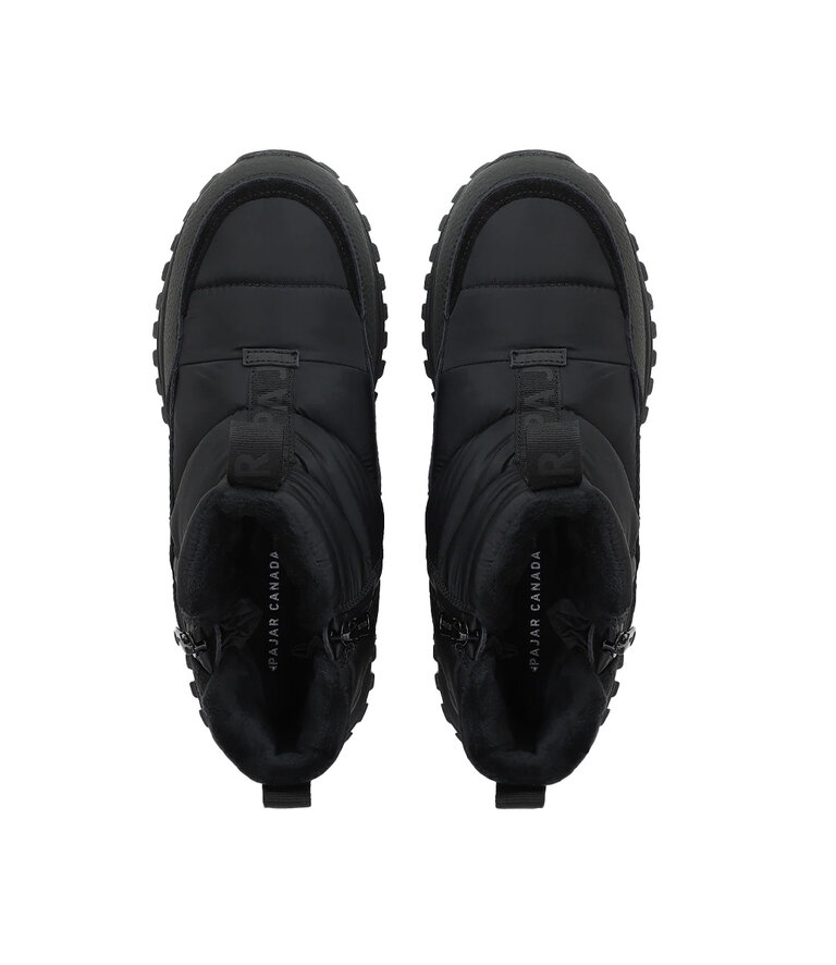 PAJAR Franky bottes espadrilles pour hommes à double glissière Noir