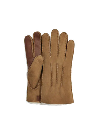 UGG Men's Contrast Sheepskin Tech Glove Chestnut