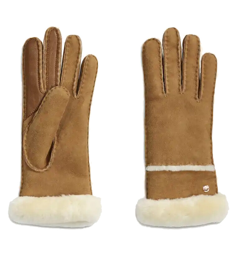 UGG Women's Sheepskin Seamed Glove Chesnut