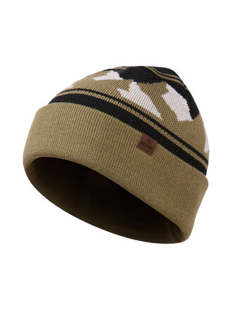 KOMBI Junior - Tuque Sunshine en jacquard Kaki Pâle KOMBI Junior - Tuque Sunshine en jacquard Kaki Pâle