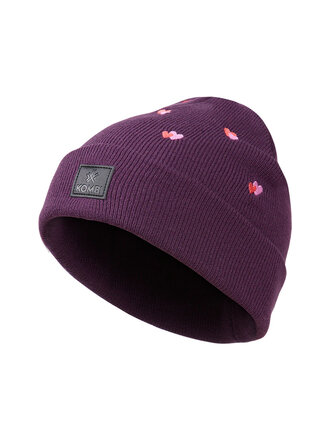 KOMBI Junior - Hover Embroidered Knit Toque Luxury Purple