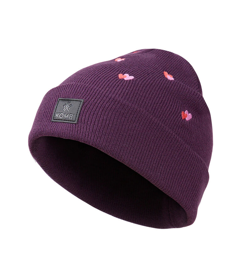 KOMBI Junior - Hover Embroidered Knit Toque Luxury Purple