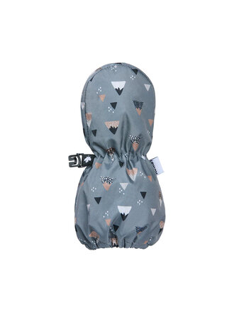 KOMBI Baby Bear Long Cuff Mittens - Infants Grey Baby Peaks