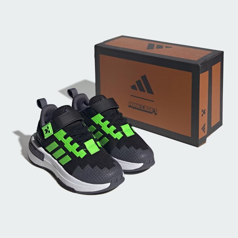 ADIDAS Enfants- Minecraft Pro Noir / Blanc / Aurora Onix