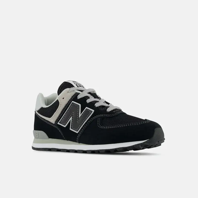NEW BALANCE Junior-574 Core Lace Noir / Blanc