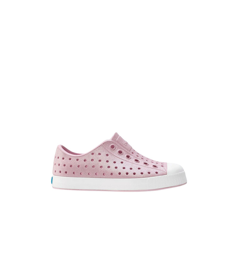 NATIVE Jefferson Bio-Bling  Barely Pink Bling/ Shell White