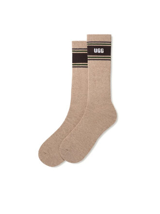 UGG Hommes - Bas Josias Varsity Crew Sable / Bois