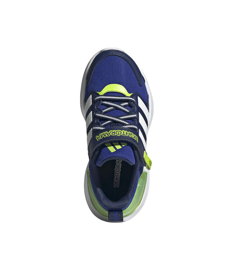 ADIDAS Enfants -Lightorama Bleu / Blanc / Slime solaire