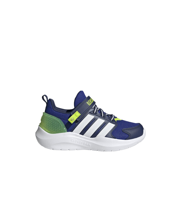 ADIDAS Enfants -Lightorama Bleu / Blanc / Slime solaire