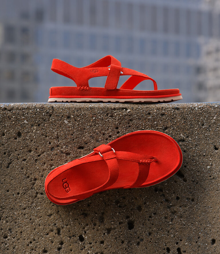 UGG Femmes - Goldengaze Toe Post Rouge