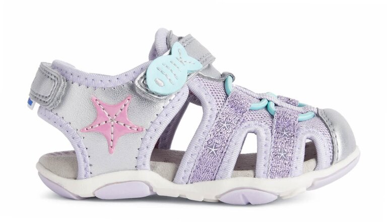 GEOX GEOX B S. AGASIM G B250ZA C1316 SILVER/LIL.