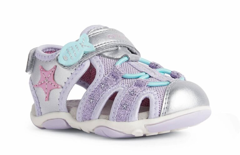 GEOX GEOX B S. AGASIM G B250ZA C1316 SILVER/LIL.