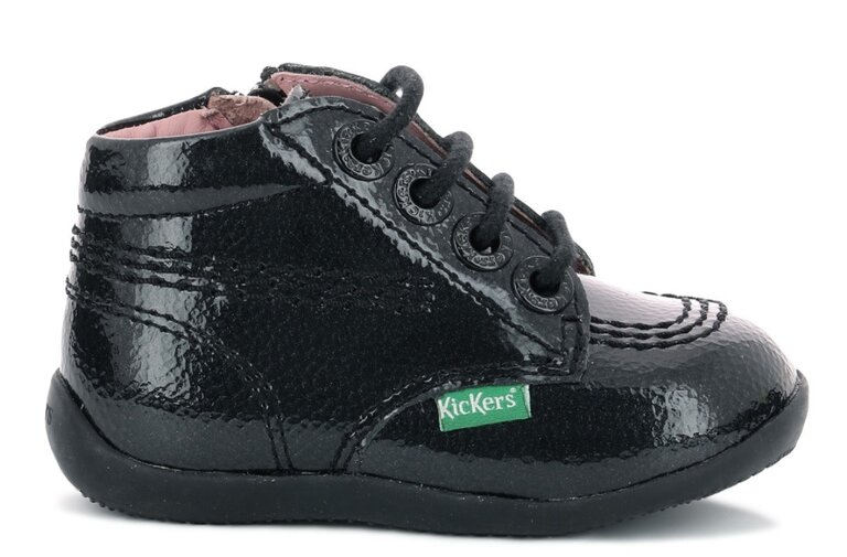 KICKERS BILLISTA ZIP Black Patent