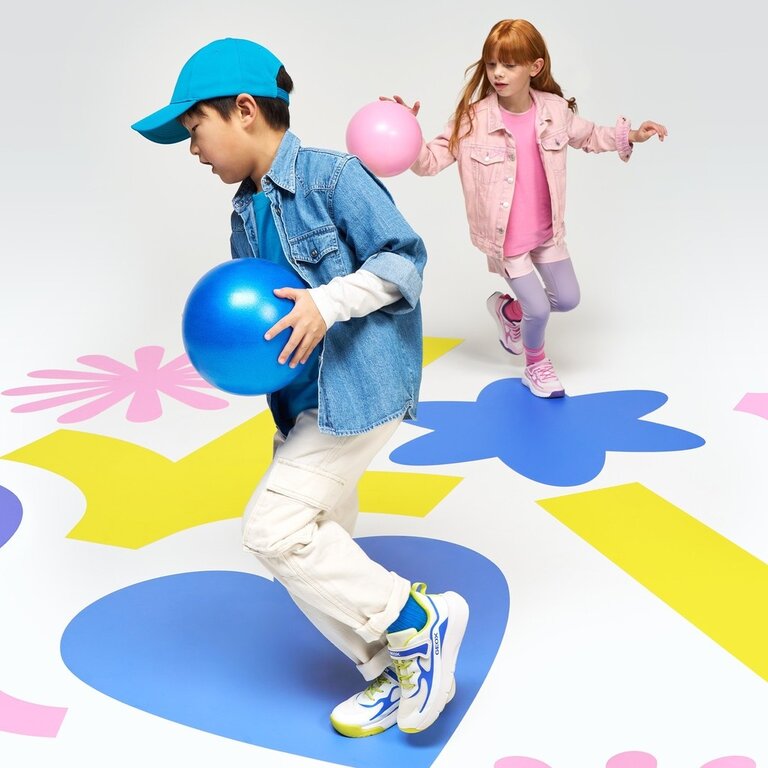 GEOX Kid's- Pro- Ran White / Royal Blue