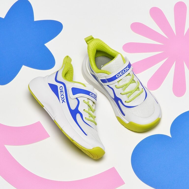 GEOX Enfants - Pro- Ran  Blanc/ Bleu roi