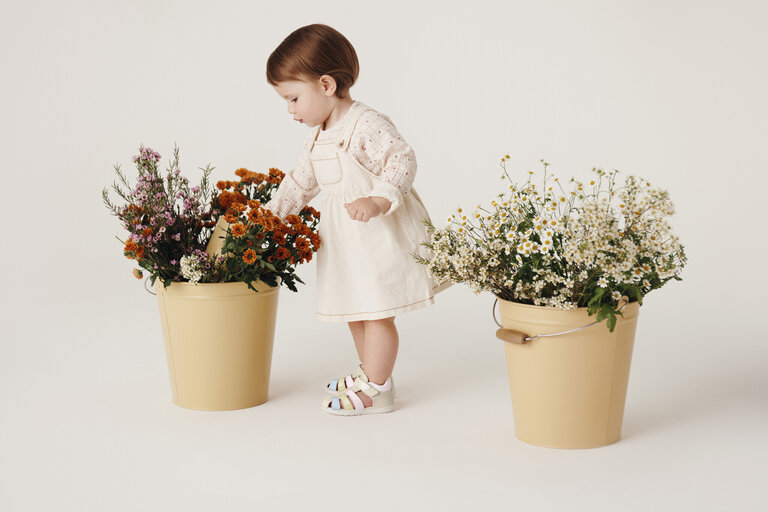 GEOX Infants- Sandal Macchia Ivory /Light yellow