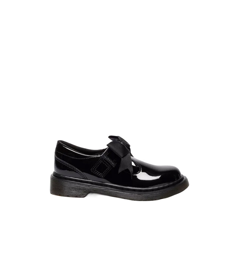 DR. MARTENS Enfants - Polley II Bow  Mary Jane Verni Noir