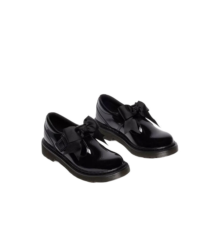 DR. MARTENS Enfants - Polley II Bow  Mary Jane Verni Noir