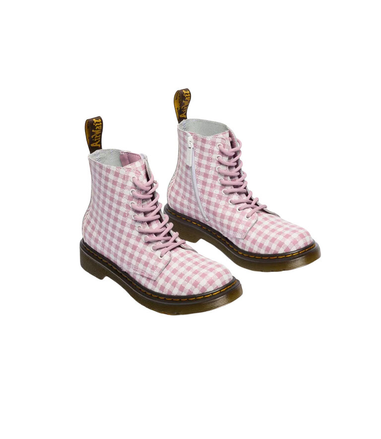 DR. MARTENS Kid's - 1460 Athena Gingham Pink