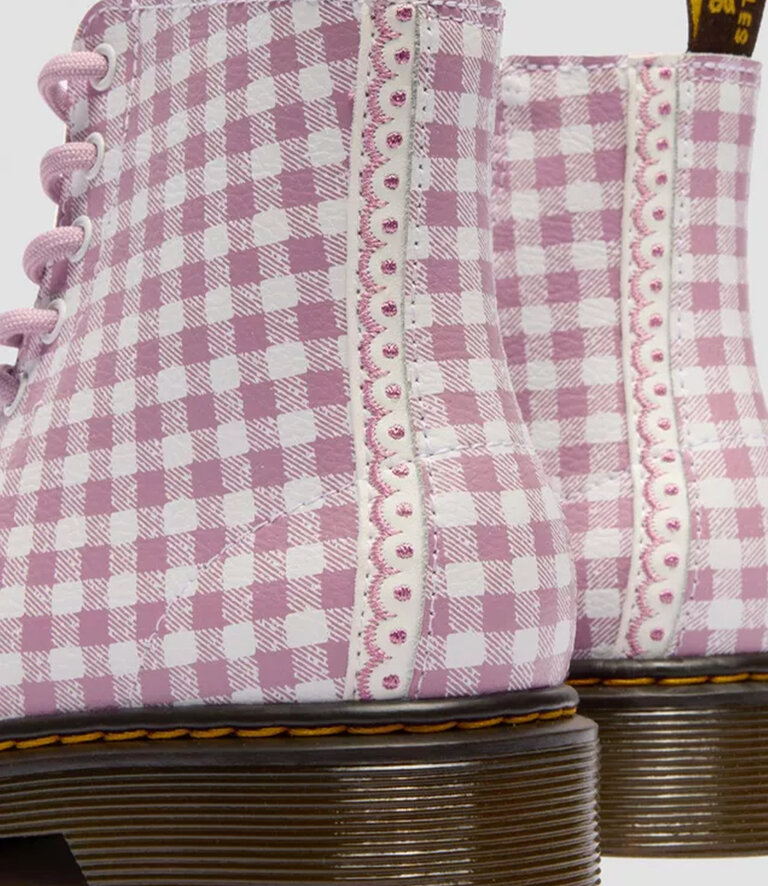 DR. MARTENS Enfants - 1460 Athena Gingham Rose