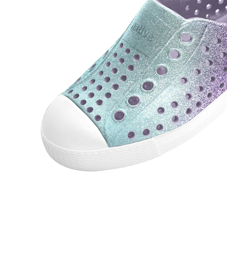 NATIVE Kid's - Jefferson Bio-Bling  Fresco Twirling Bling/ Shell White