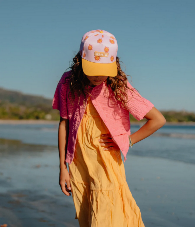 HEADSTER KIDS Casquette Snapback Horizon Sun à visière Smart Pink