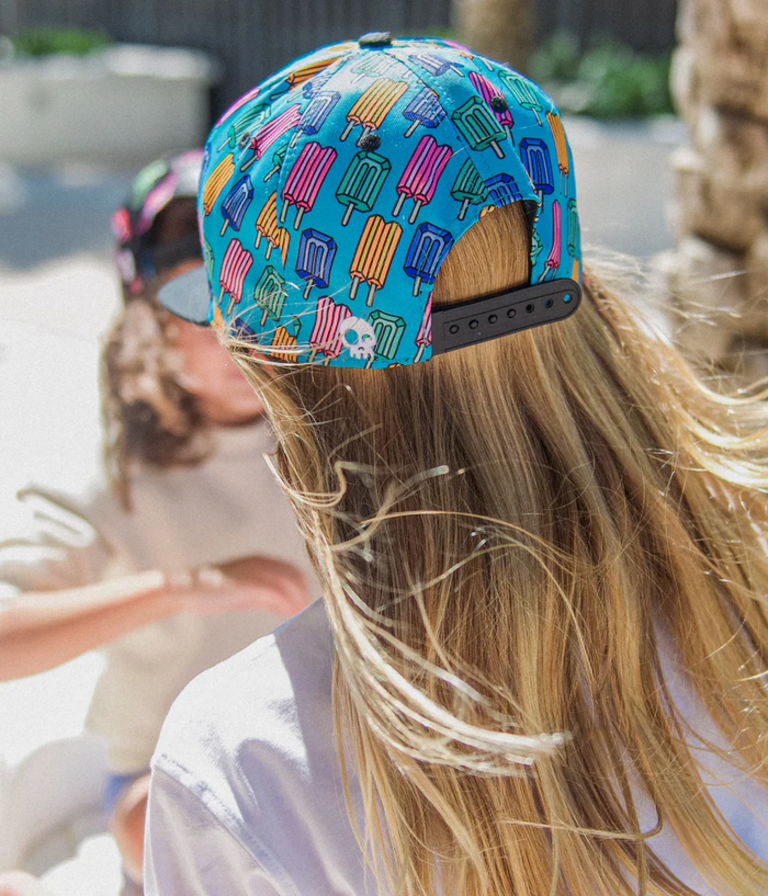 HEADSTER KIDS Casquette Snapback Pop Neon Bleu