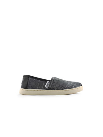 TOMS Youth Classic Black Texture Chambray
