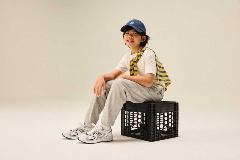 NEW BALANCE Junior- 408 Lace Blanc / Bleu
