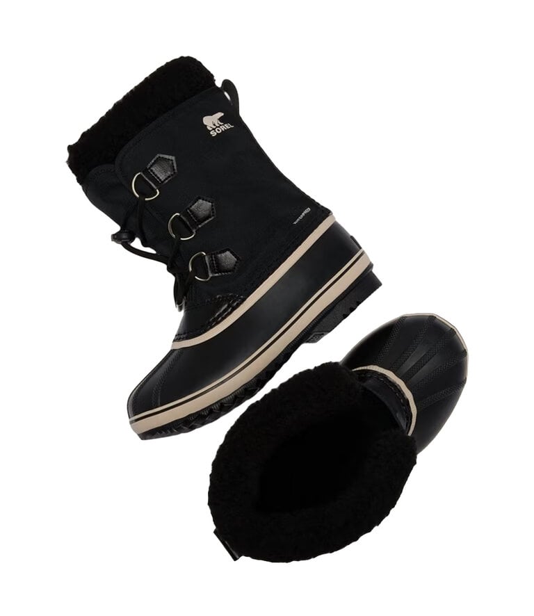 SOREL Enfants Yoot PAC Nylon Botte d'hiver Noir / Noir