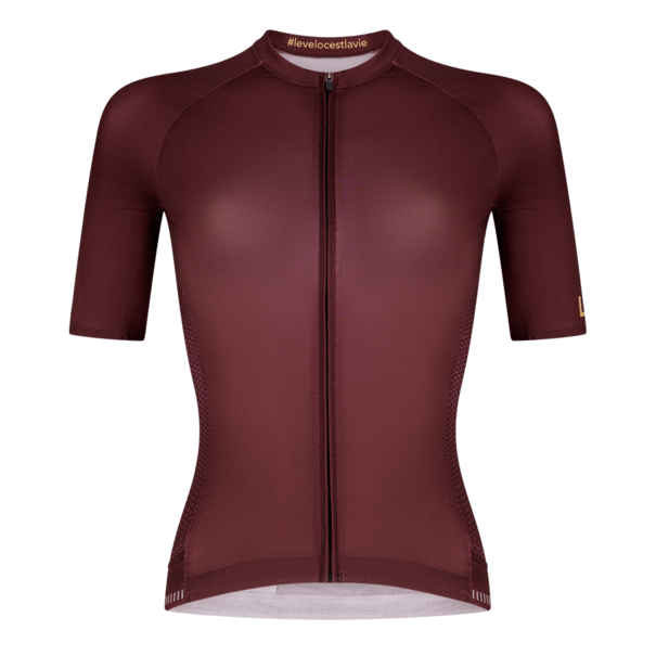 Le Braquet PODIUM PRO Women's Short Sleeve Jersey - Aubergine