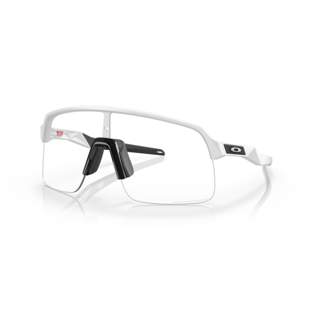 Oakley Sutro Lite Matte White Clear to Black Iridium Photochromic Lenses