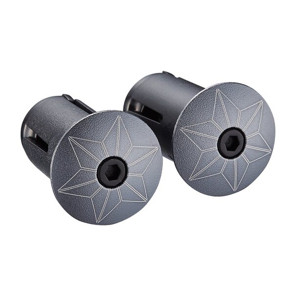 Supacaz Star Plugz - Gun metal