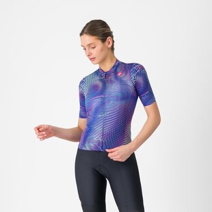 Maillot à Manches Courtes Cosmic Vortex Pour Femmes