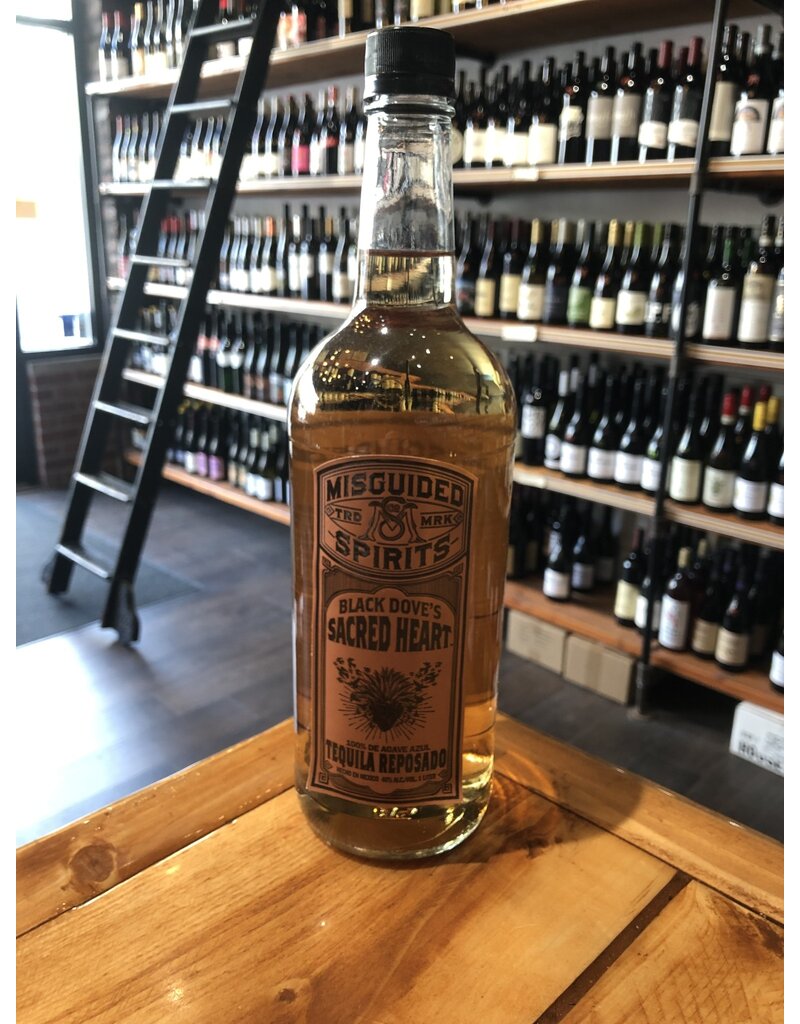 Misguided Spirits Black Dove's Sacred Heart Reposado Tequila 1L