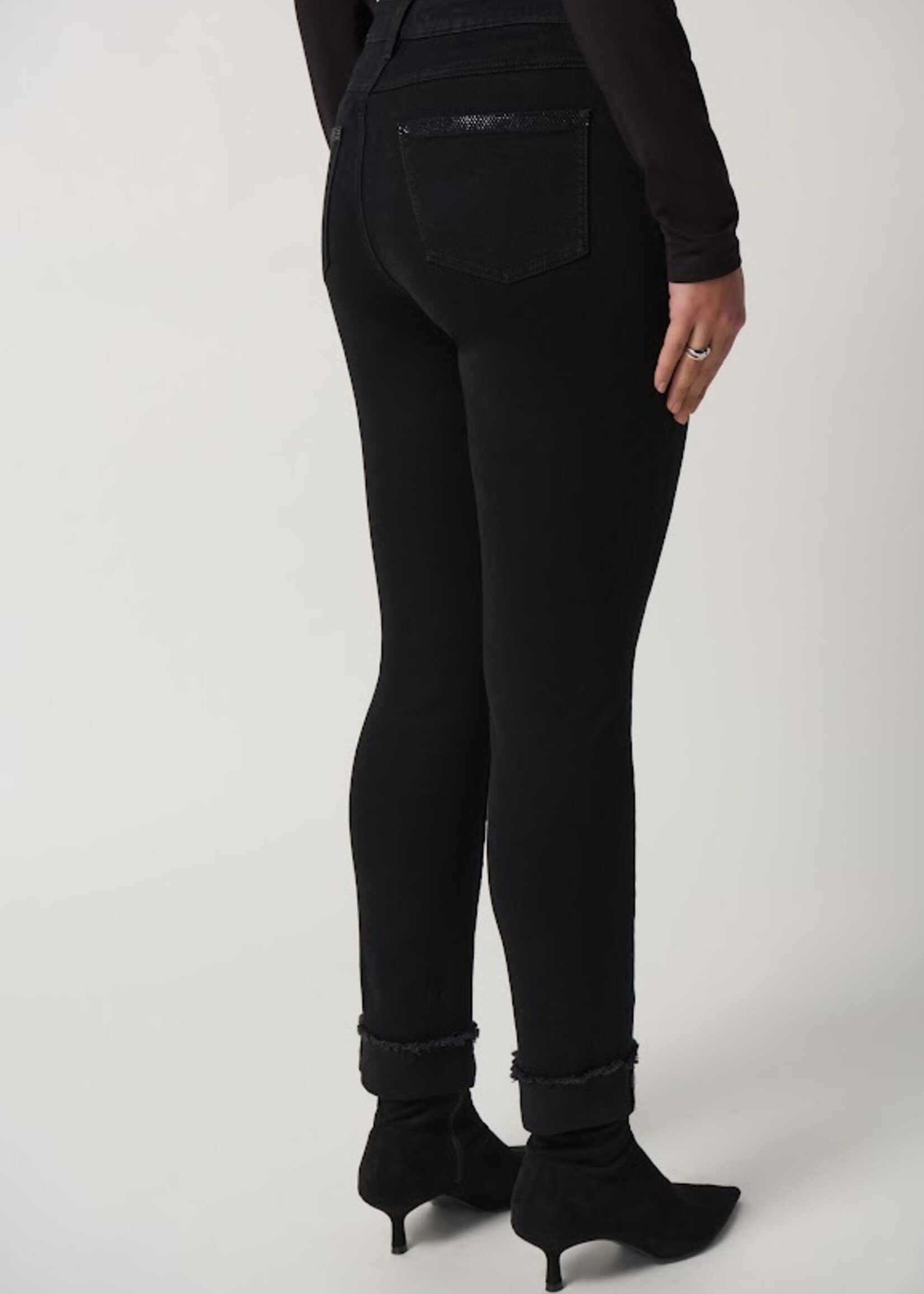 Joseph Ribkoff Embellished Black Jeans