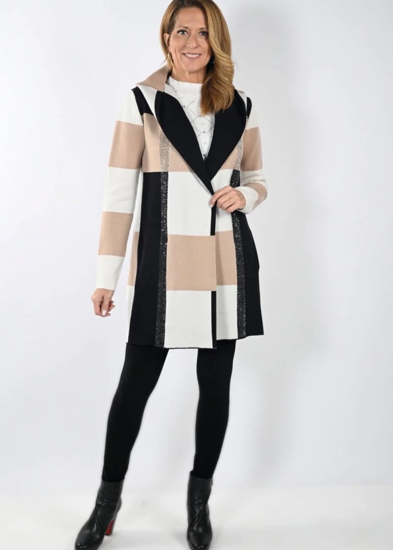 Frank Lyman Colorblock Cardigan