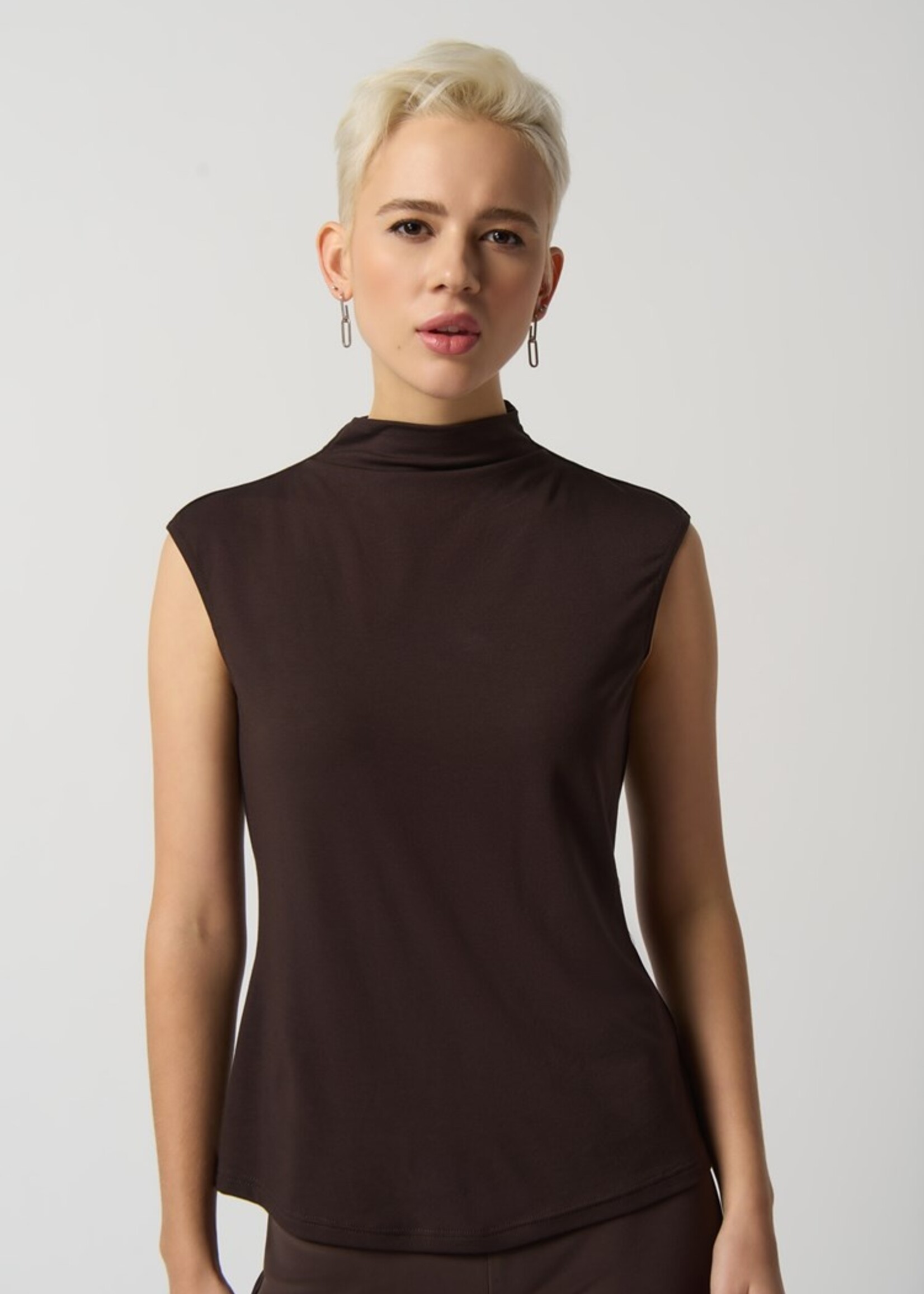 Joseph Ribkoff Cap Sleeve Mock Neck