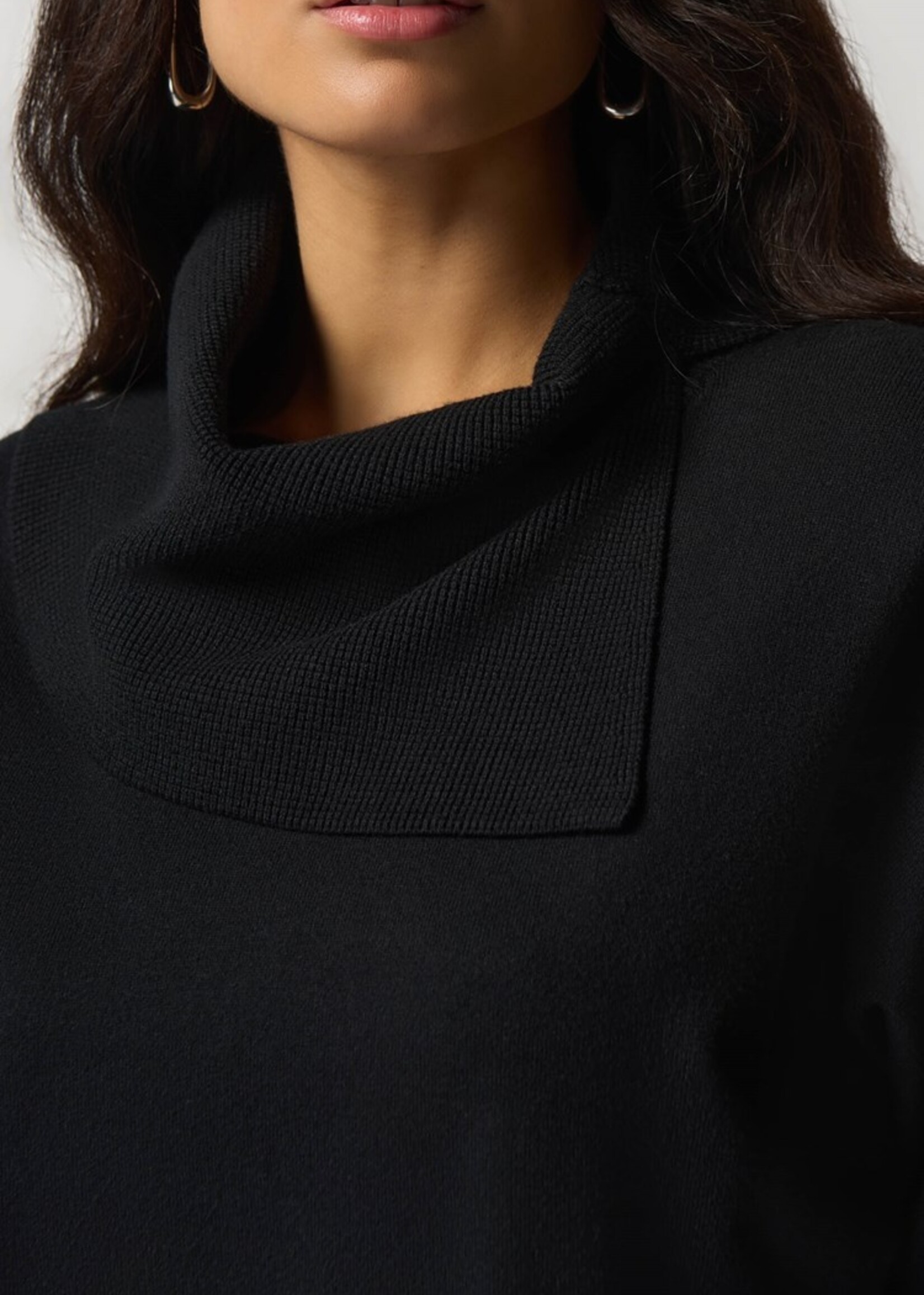 Joseph Ribkoff Asymmetrical Cowl Neck Sweater