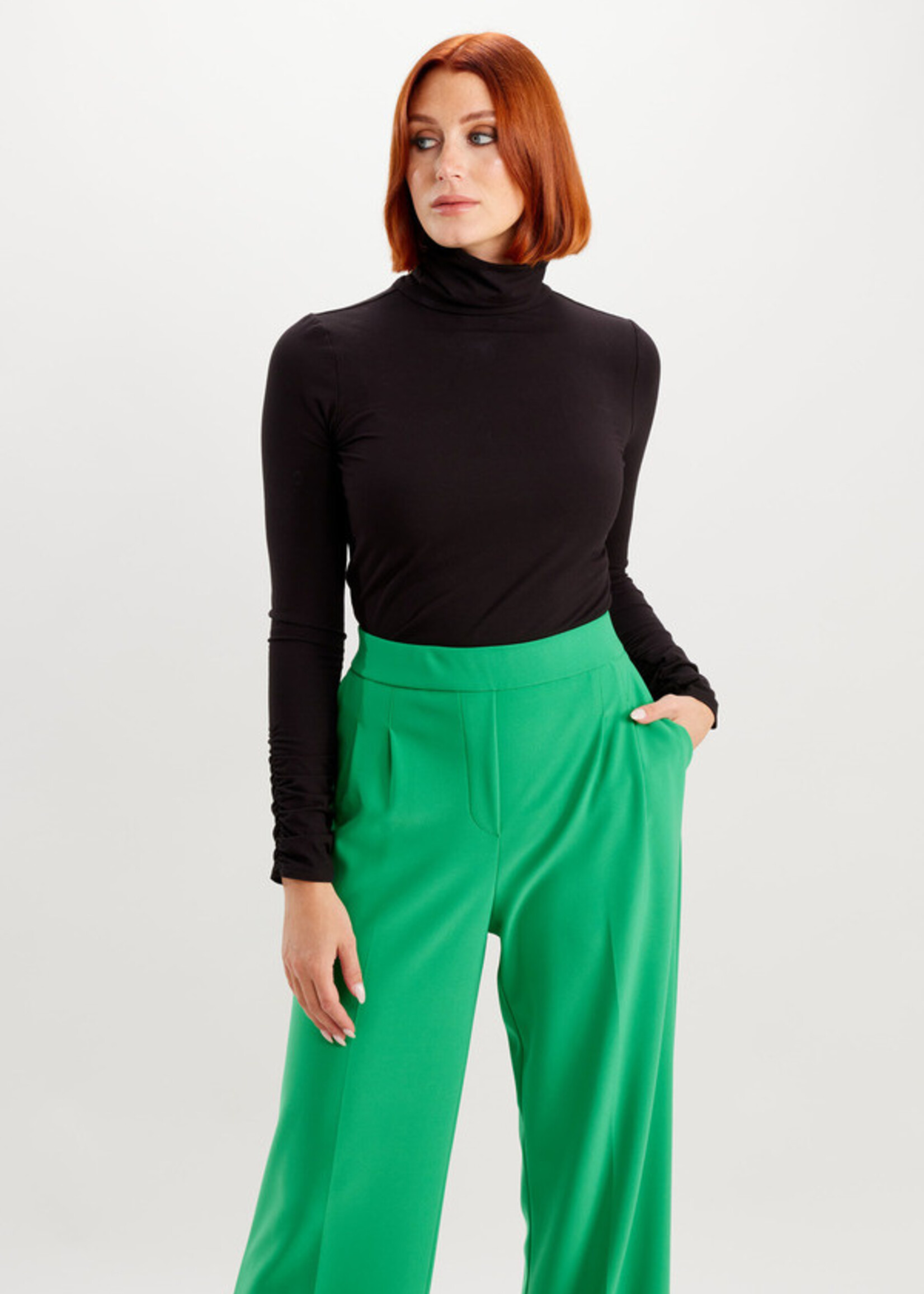 Joseph Ribkoff Wide Leg Pleated Pant